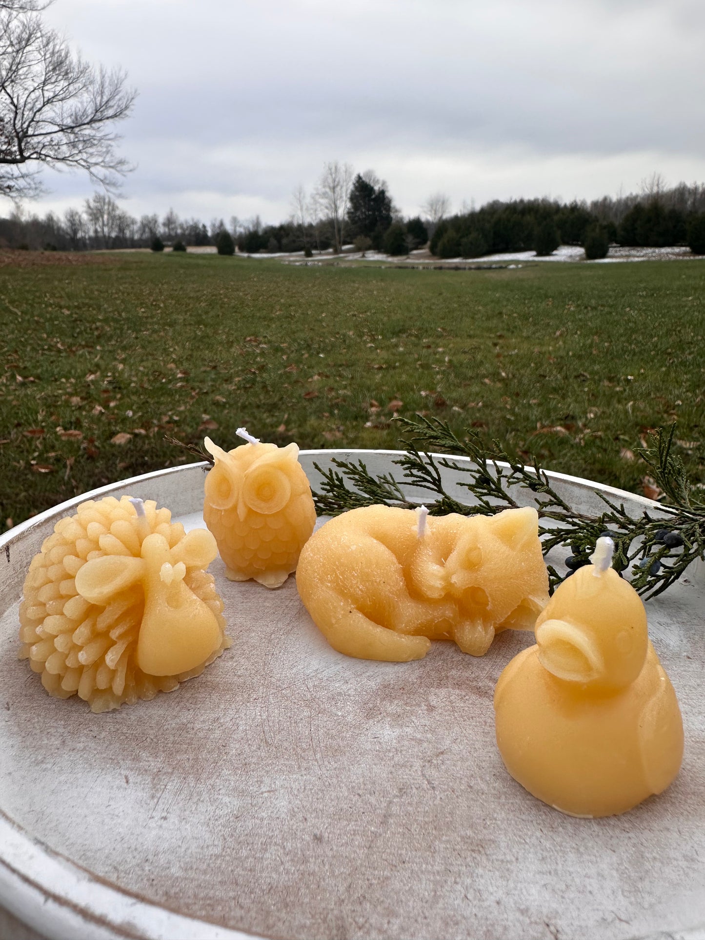 100% Pure Beeswax Candle