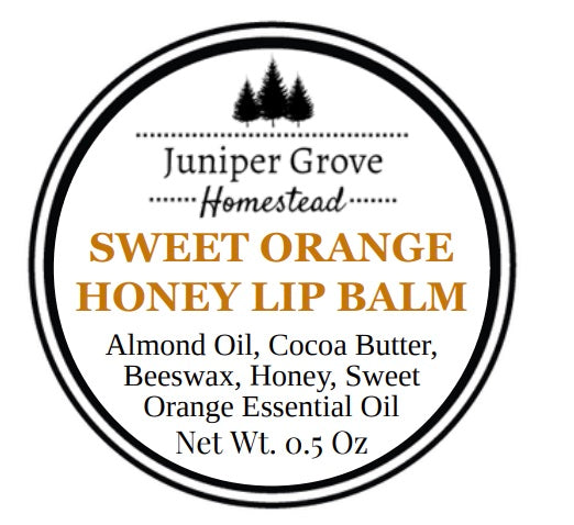 Sweet Orange and Honey Lip Balm