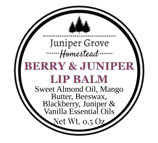 Berry and Juniper Lip Balm