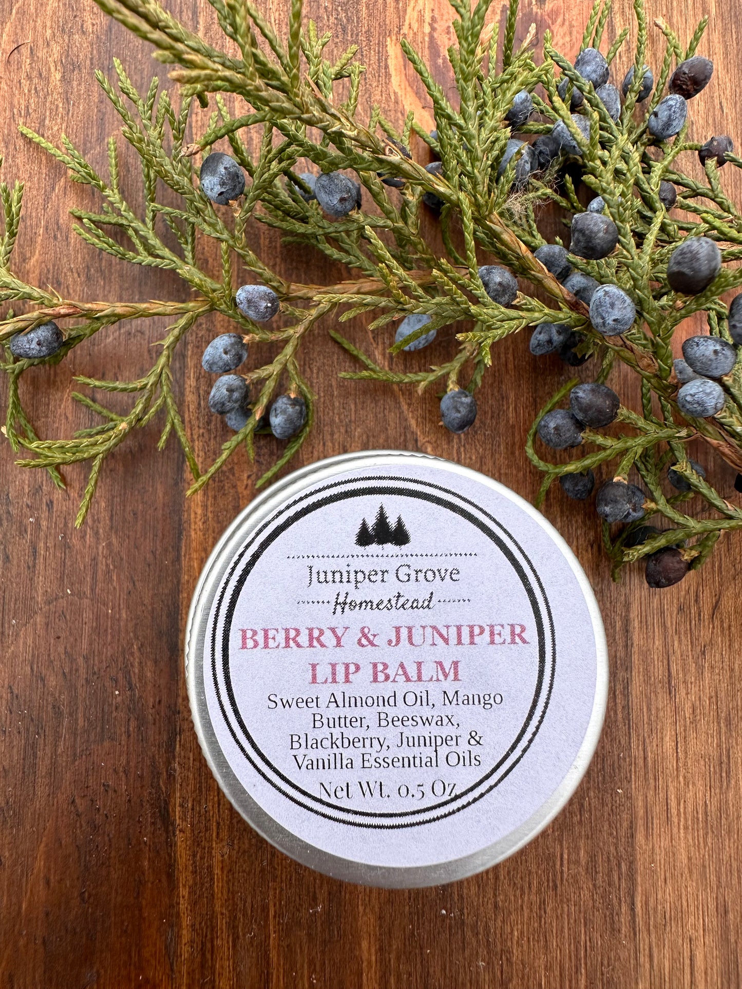 Berry and Juniper Lip Balm