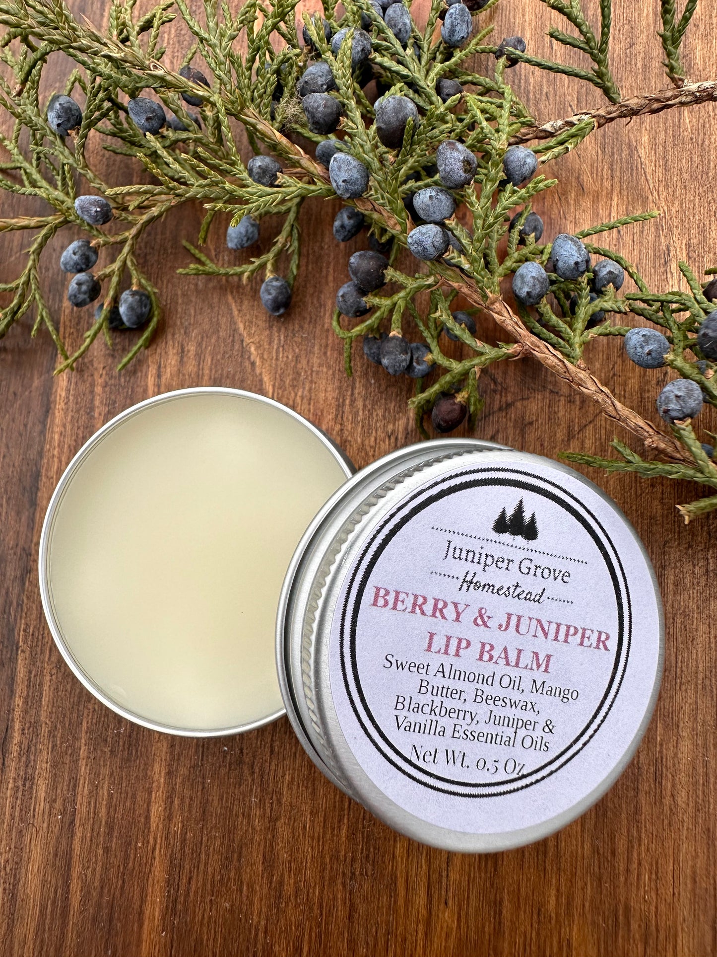 Berry and Juniper Lip Balm
